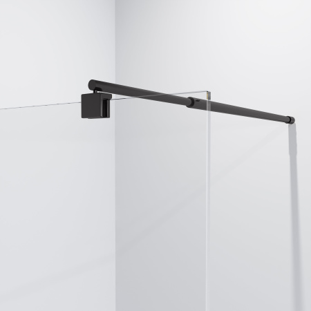 Душевая перегородка Niagara Nova NG-683-70 BLACK (70x195), прозрачное стекло